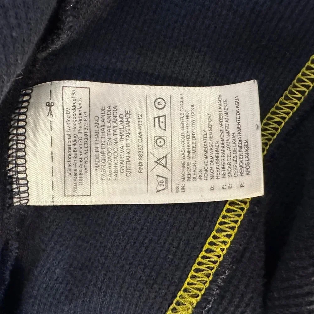 Adidas Navy Hooded Thermal‎ Long Sleeve Top
